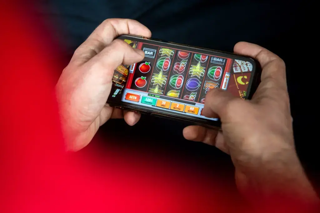 Gebruikersinterface van de Casino Zer-app