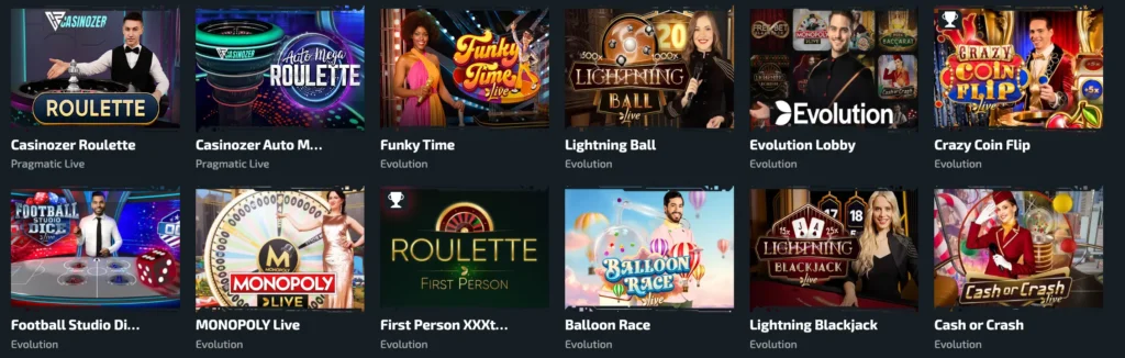 live casino op casino zer